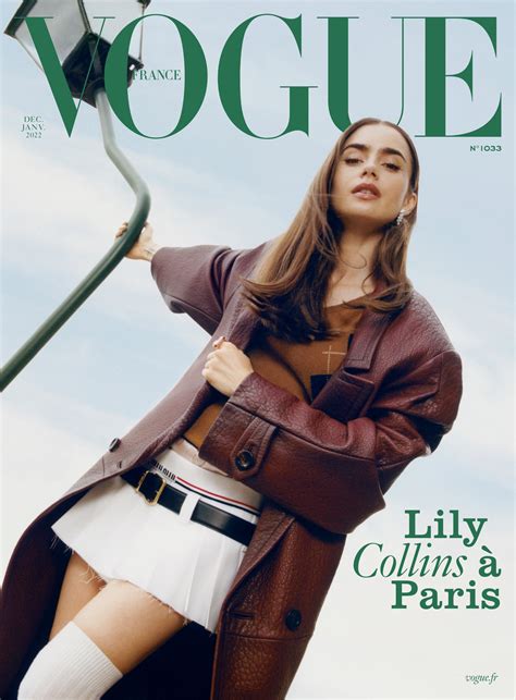 lily collins vogue